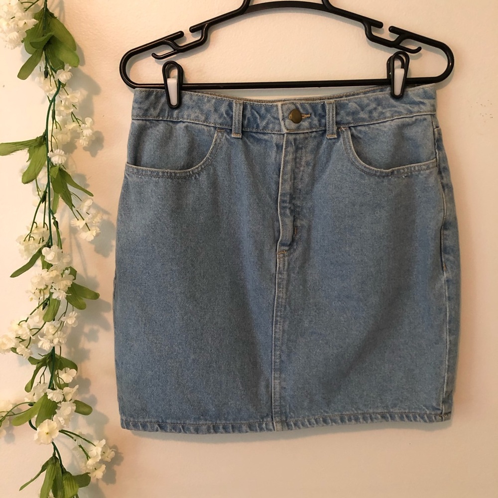 American Apparel Jean Skirt